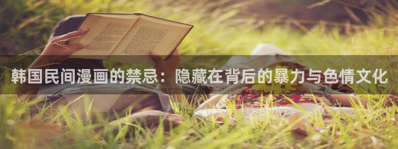 韩漫画网址推荐：韩国民间漫画的禁忌：隐藏在背后的暴力与色情文化